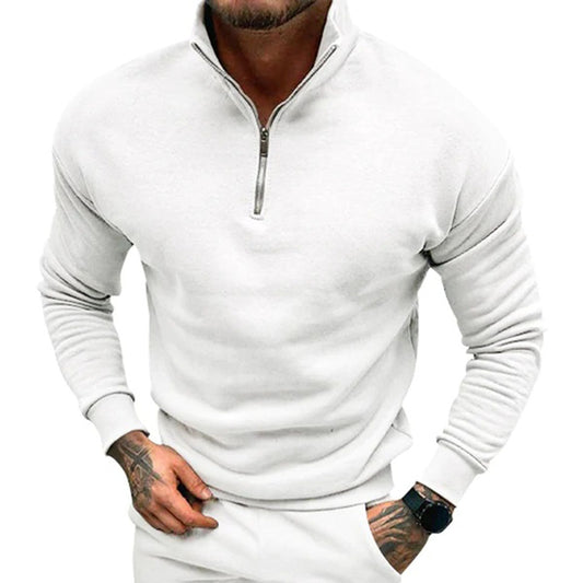Don | Men's Quarter Zip Pullover Sweater - Image 1