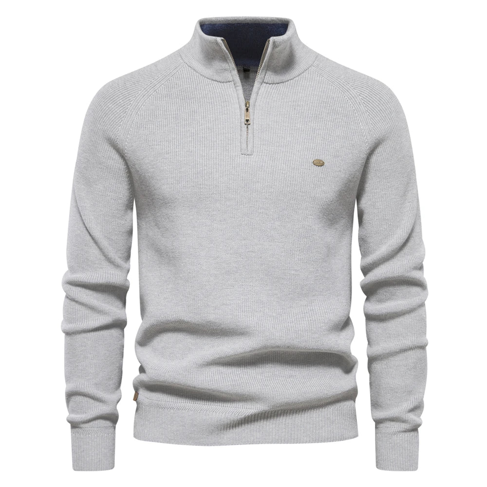 Reggie | Men's Quarter-Zip Slim Fit Sweater - Image 3