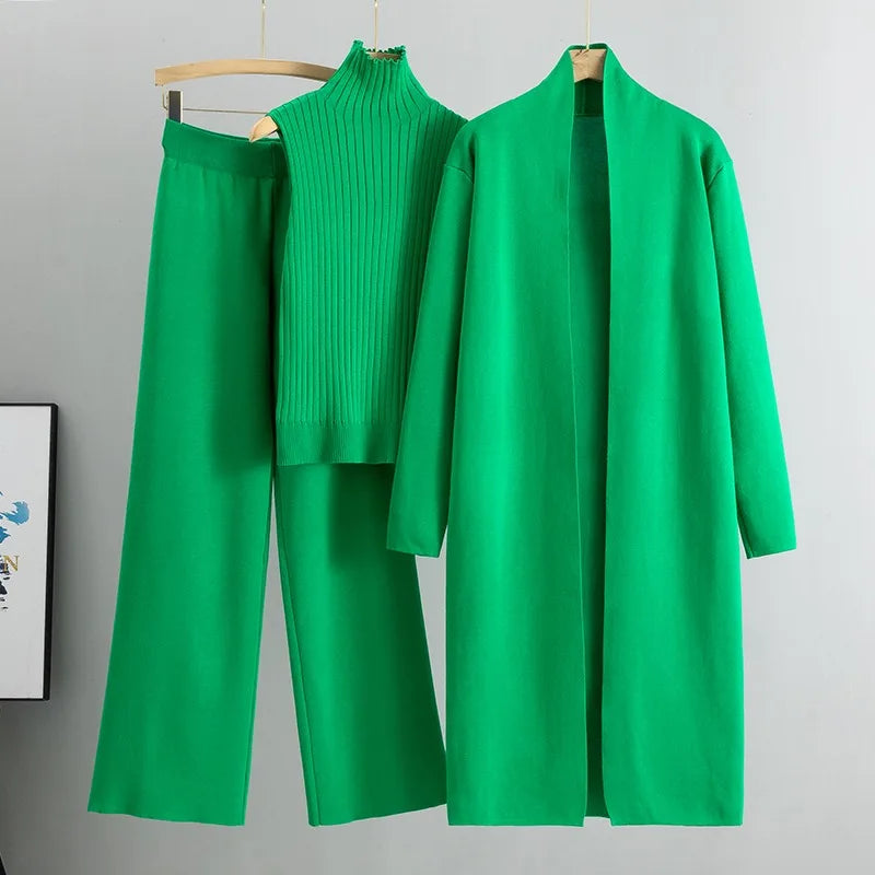 Allison | Women's Ribbed High Neck Lounge Set - Image 12