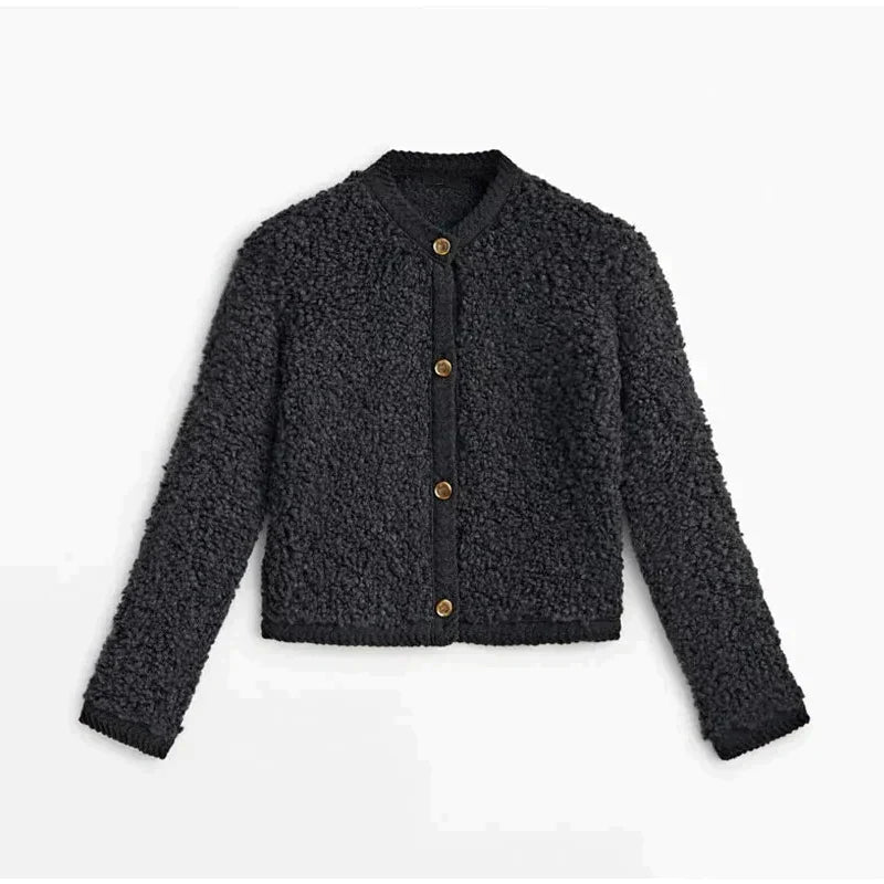 Shannon | Women's Button-Front Textured Coat - Image 5