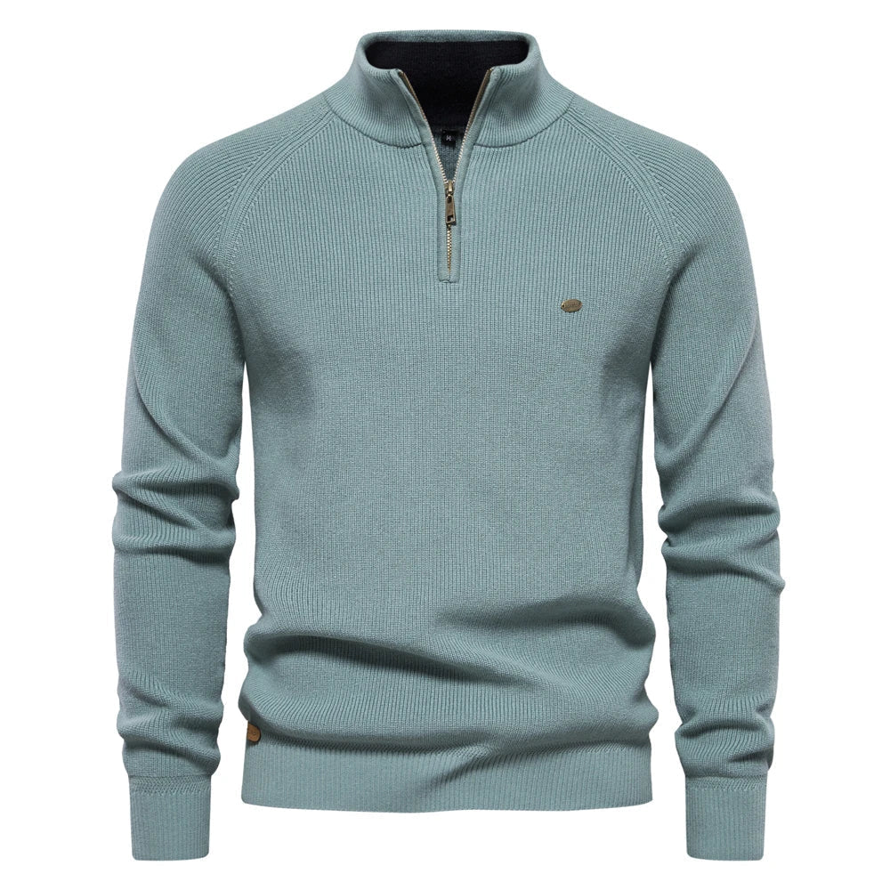 Reggie | Men's Quarter-Zip Slim Fit Sweater - Image 5