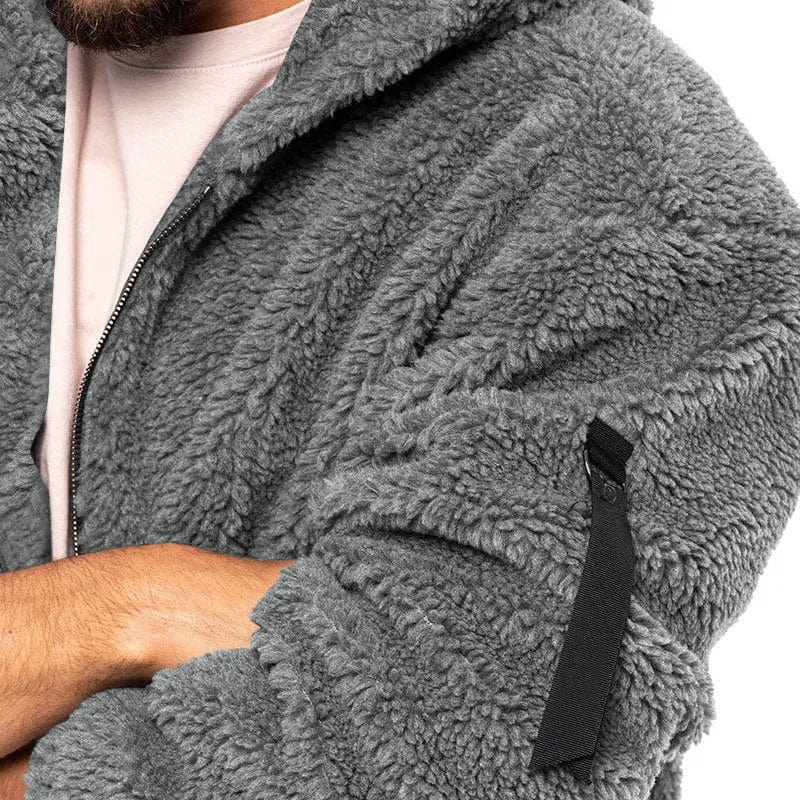 Anthony | Men's Hooded Sherpa Jacket - Image 10