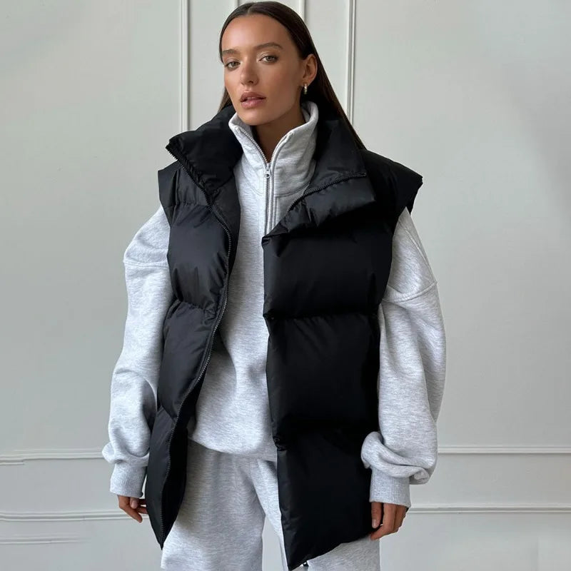 Alice | Women's Padded Quilted Puffer Vest - Image 1