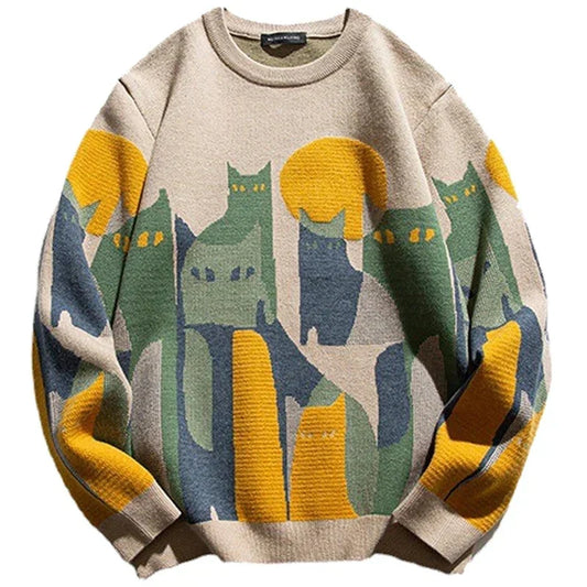 Jeremy | Men's Graphic Long Sleeve Sweater - Image 1