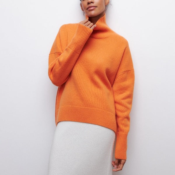 Stephanie | Women's Oversized Turtleneck Sweater - Image 5