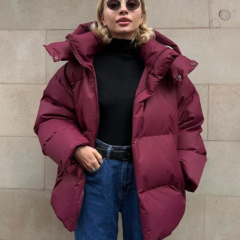 Robin | Women's Oversized Puffer Jacket - Image 2