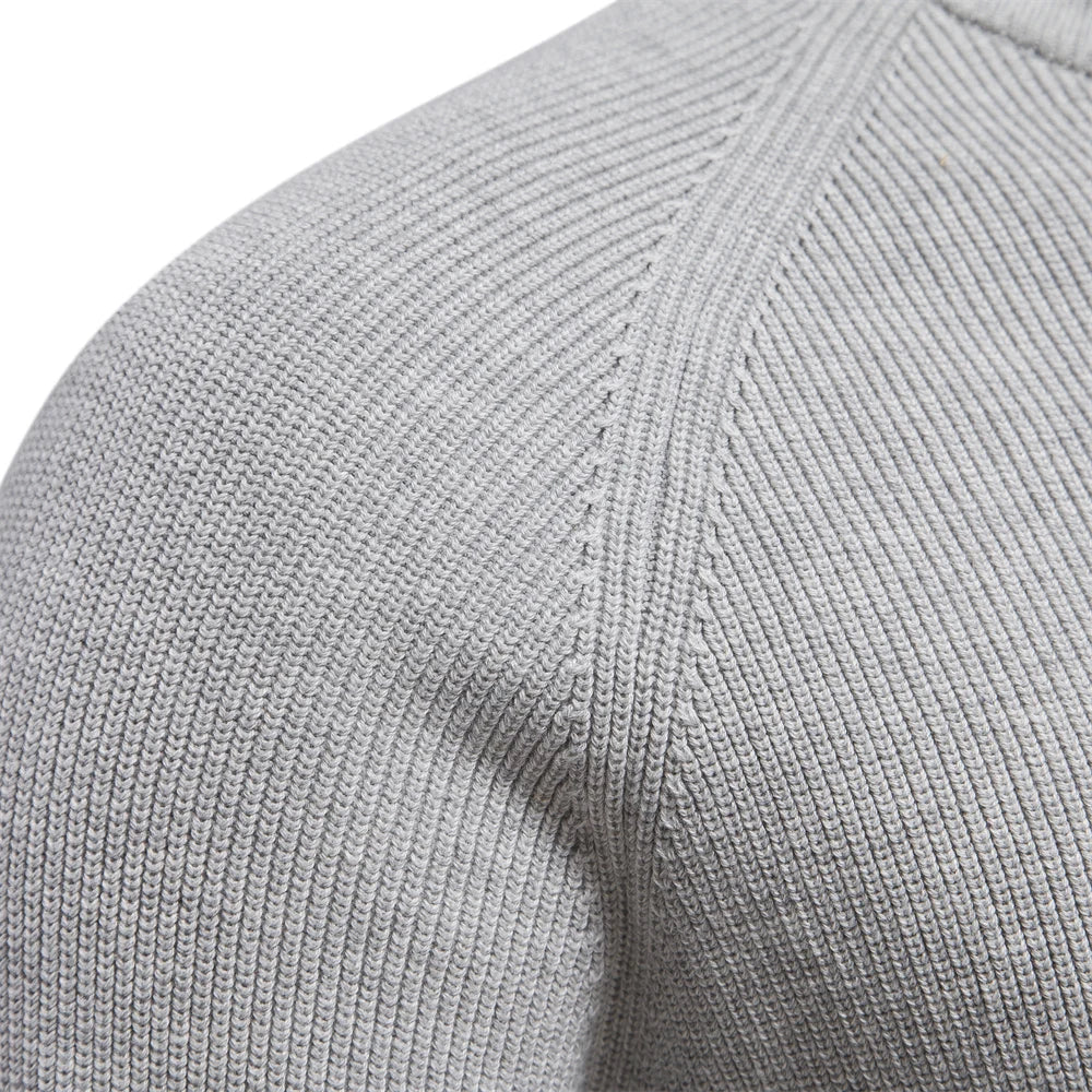 Reggie | Men's Quarter-Zip Slim Fit Sweater - Image 7