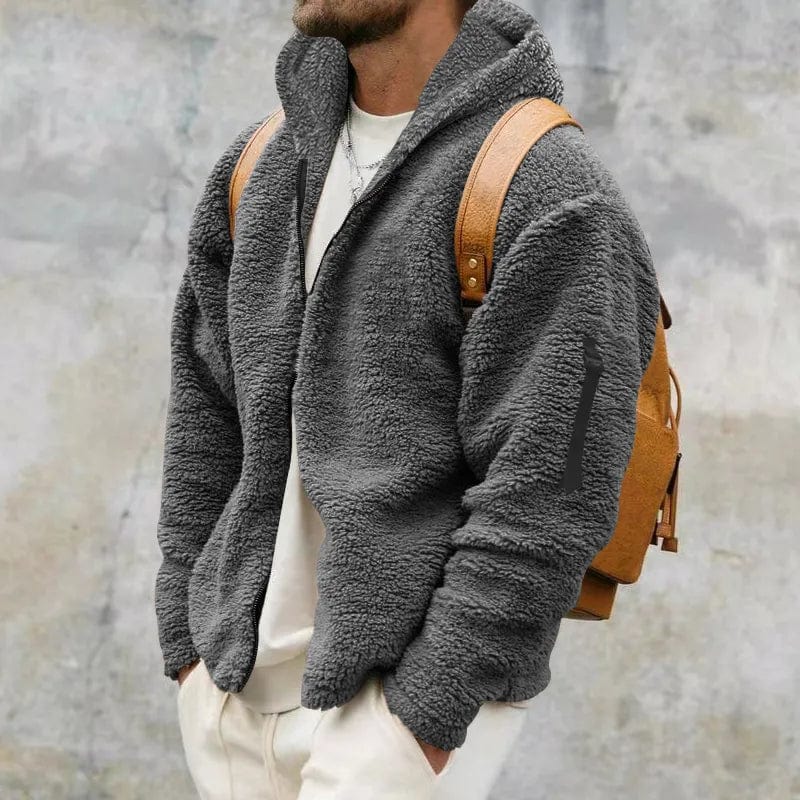 Anthony | Men's Hooded Sherpa Jacket - Image 8