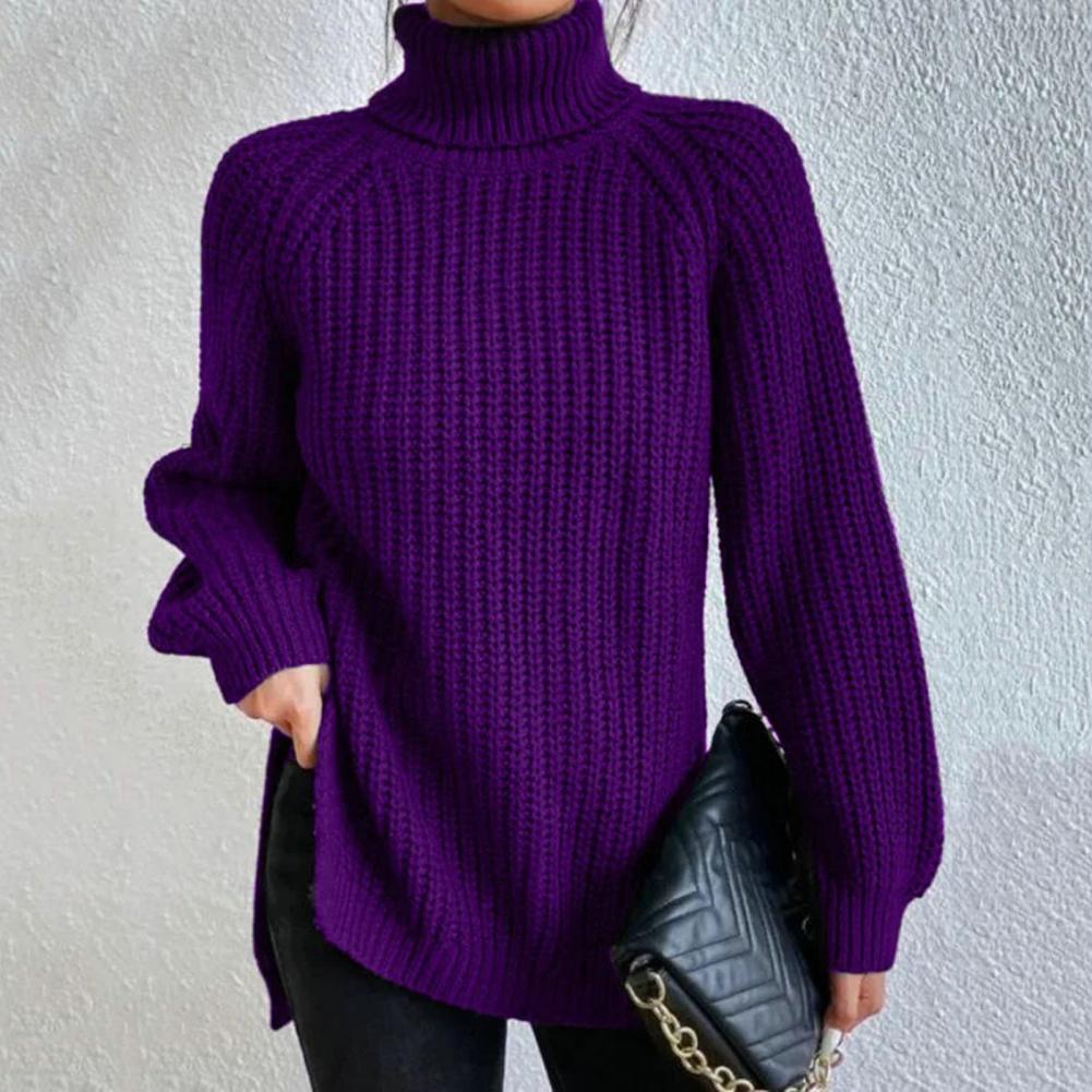 Cara | Women's Turtleneck Long Sleeve Sweater - Image 3