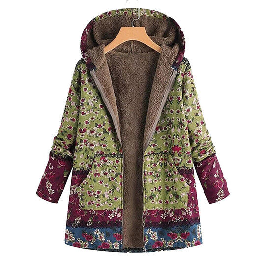 Riley | Women's Hooded Floral Jacket - Image 1
