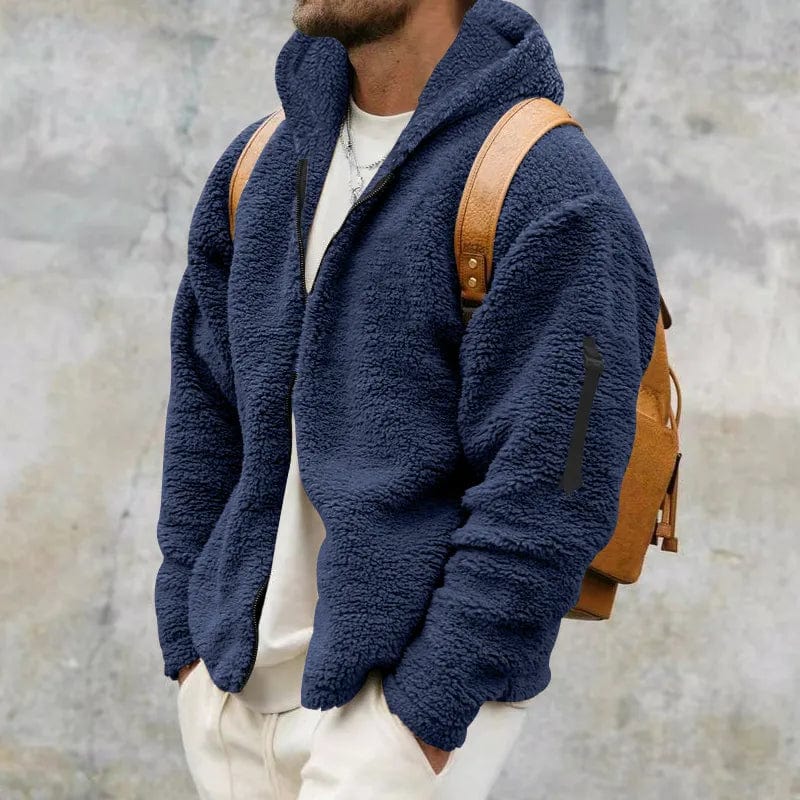 Anthony | Men's Hooded Sherpa Jacket - Image 18