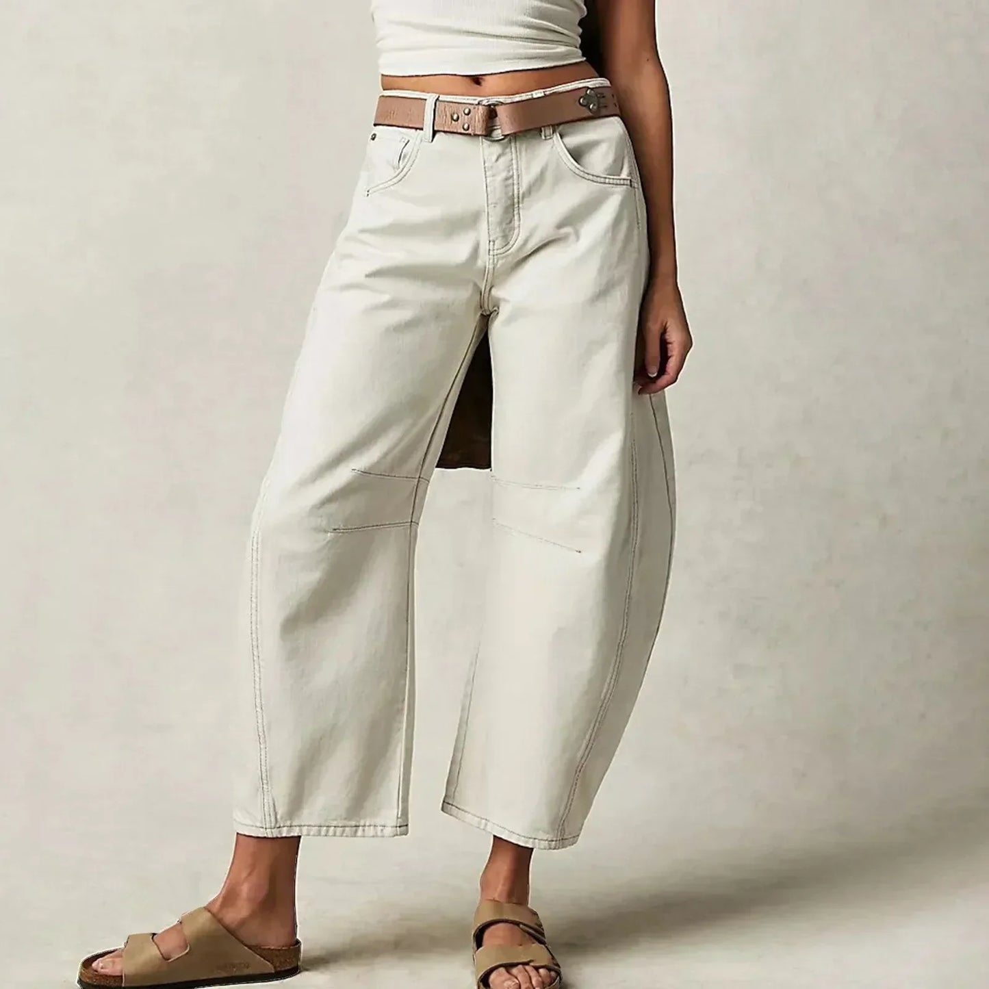 Alyssa | Women's High-Waisted Wide Leg Pants - Image 4