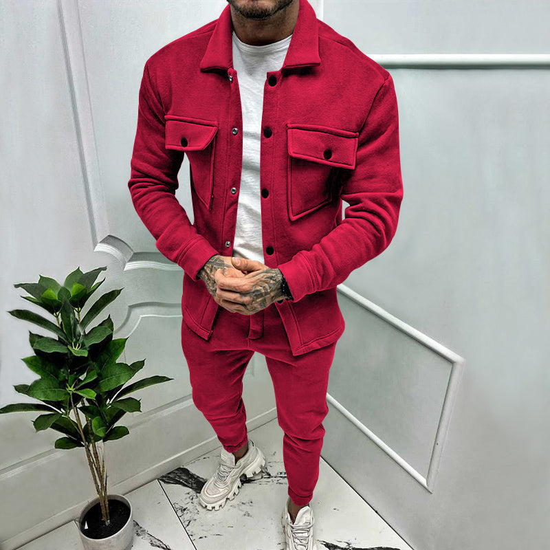 Luther | Men's Button-Down Shirt Jacket Two-Piece Set - Image 5
