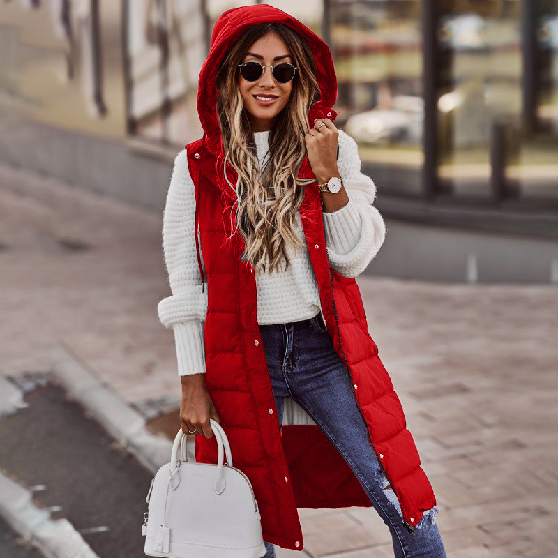 Hope | Women's Hooded Puffer Vest - Image 5