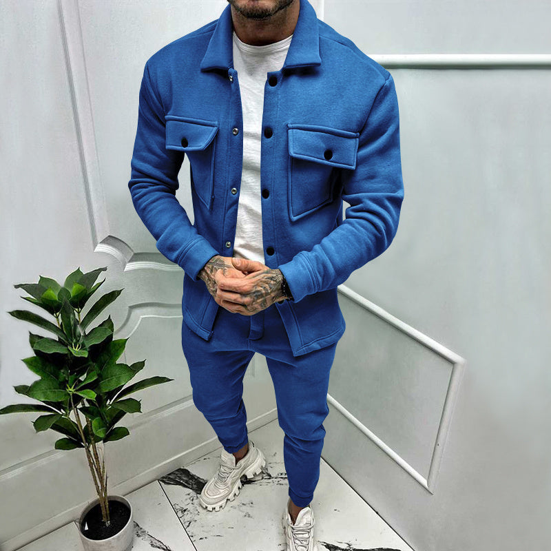 Luther | Men's Button-Down Shirt Jacket Two-Piece Set - Image 3