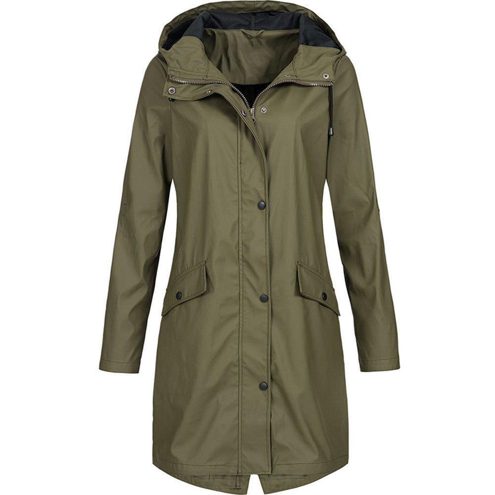 Zara | Women's Hooded Long Coat - Image 6