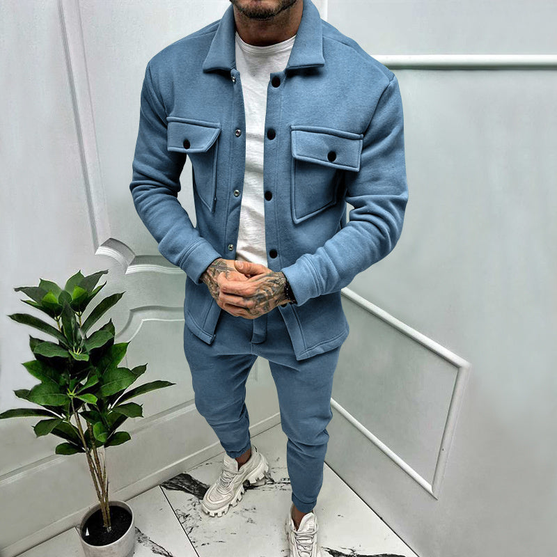 Luther | Men's Button-Down Shirt Jacket Two-Piece Set - Image 1