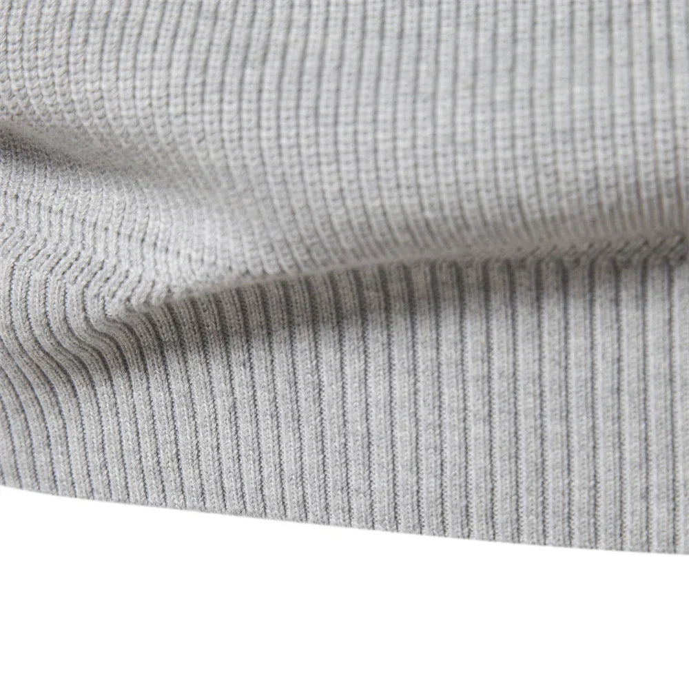 Reggie | Men's Quarter-Zip Slim Fit Sweater - Image 10