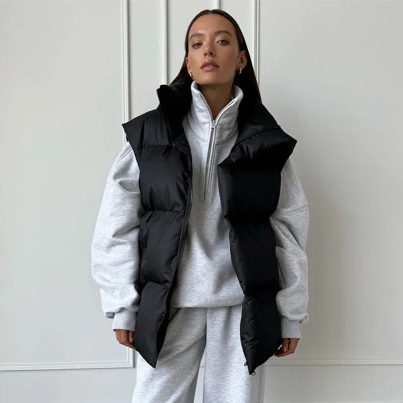 Alice | Women's Padded Quilted Puffer Vest - Image 2