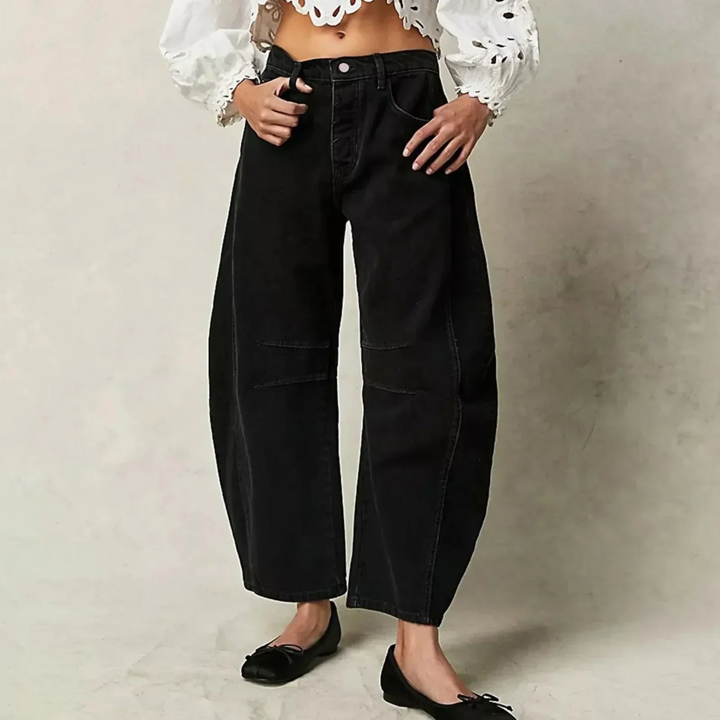 Alyssa | Women's High-Waisted Wide Leg Pants - Image 5