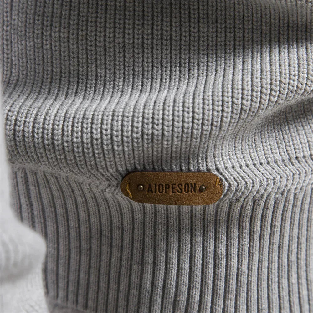 Reggie | Men's Quarter-Zip Slim Fit Sweater - Image 9
