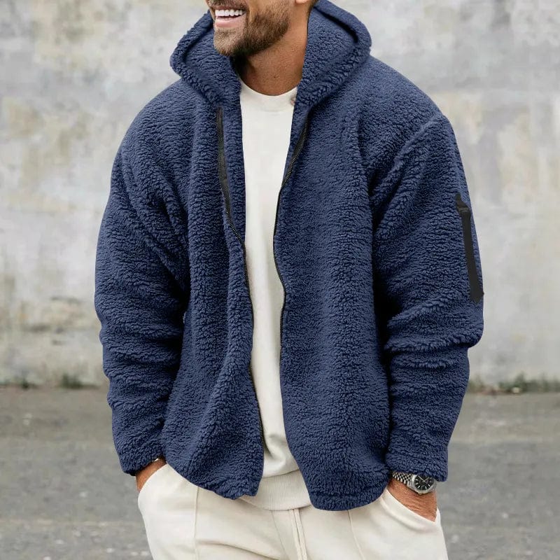 Anthony | Men's Hooded Sherpa Jacket - Image 17