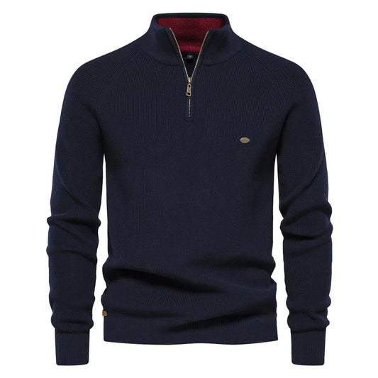 Reggie | Men's Quarter-Zip Slim Fit Sweater - Image 1