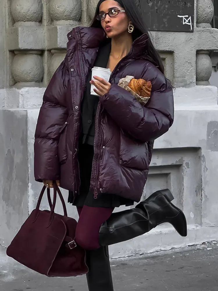 Adeline | Women's Oversized Puffer Jacket - Image 6