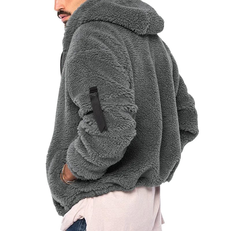 Anthony | Men's Hooded Sherpa Jacket - Image 9