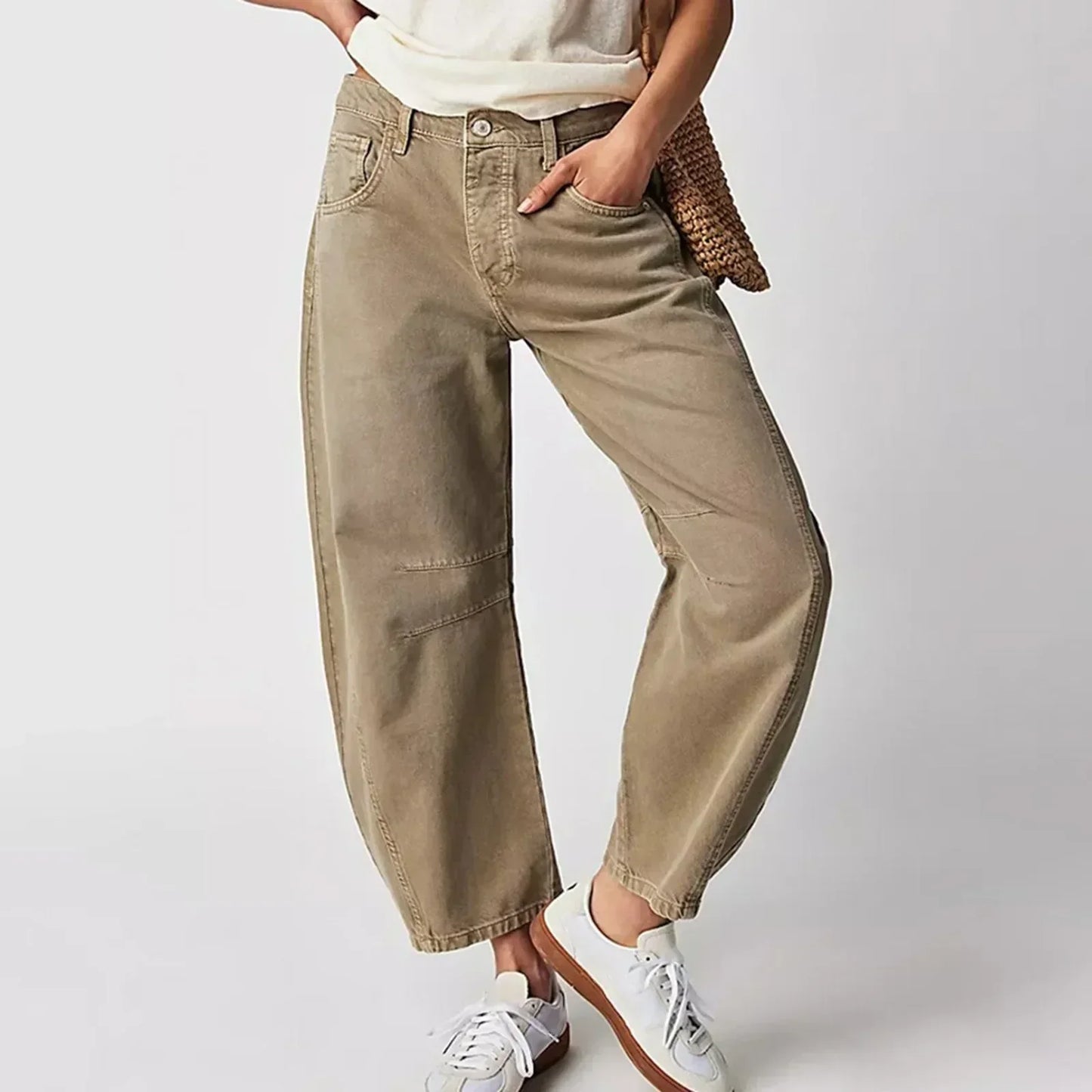Alyssa | Women's High-Waisted Wide Leg Pants - Image 2
