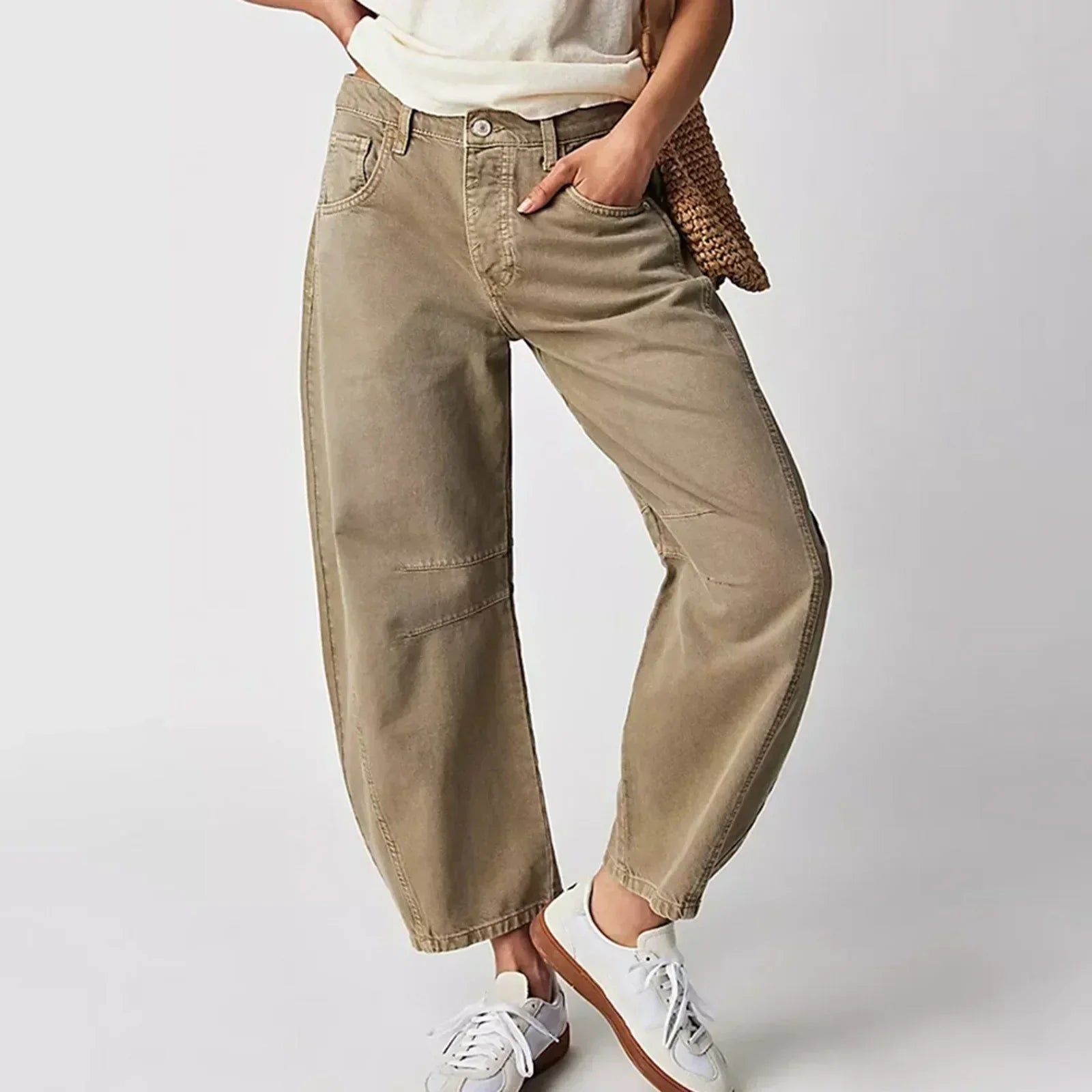 Alyssa | Women's High-Waisted Wide Leg Pants - Image 2