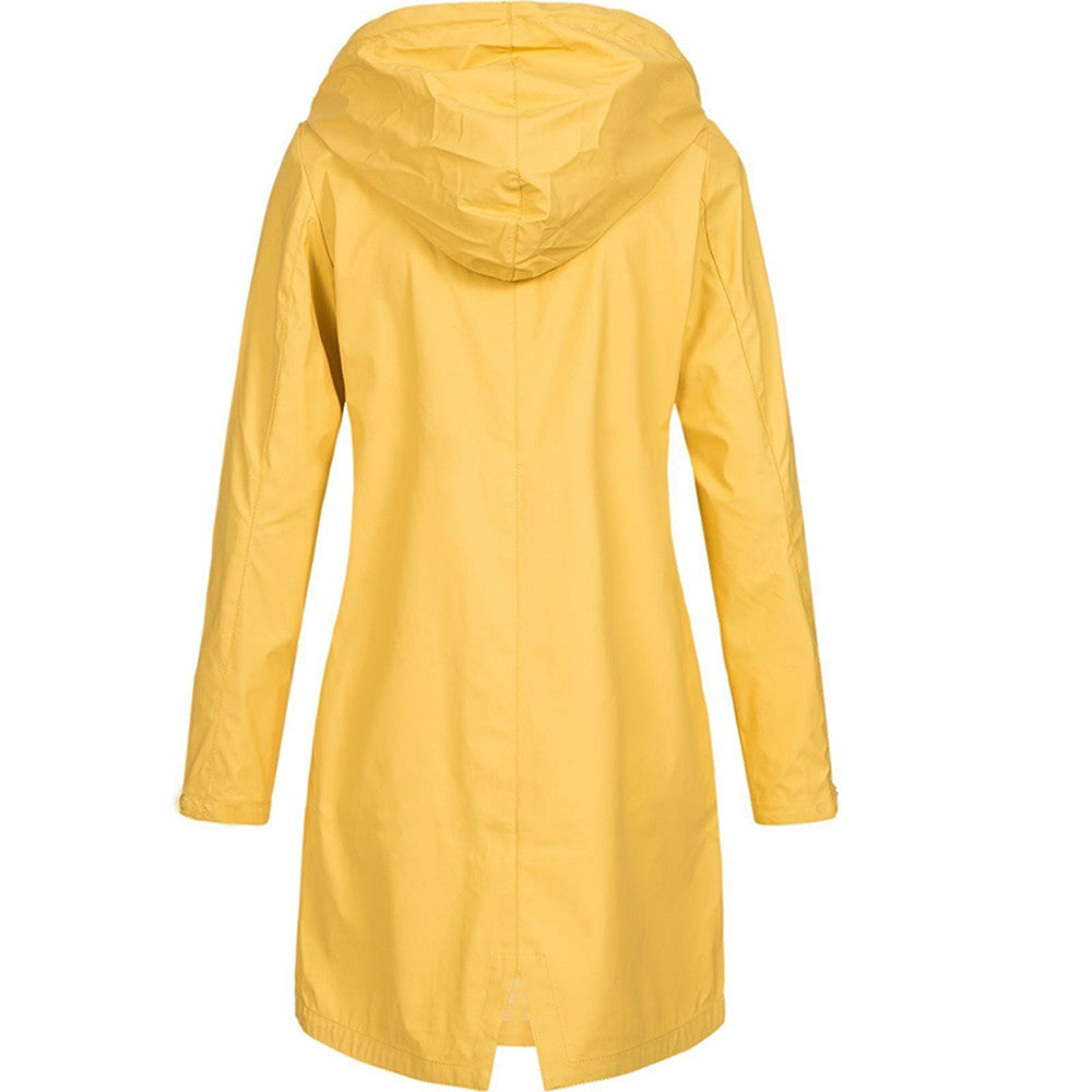 Zara | Women's Hooded Long Coat - Image 3