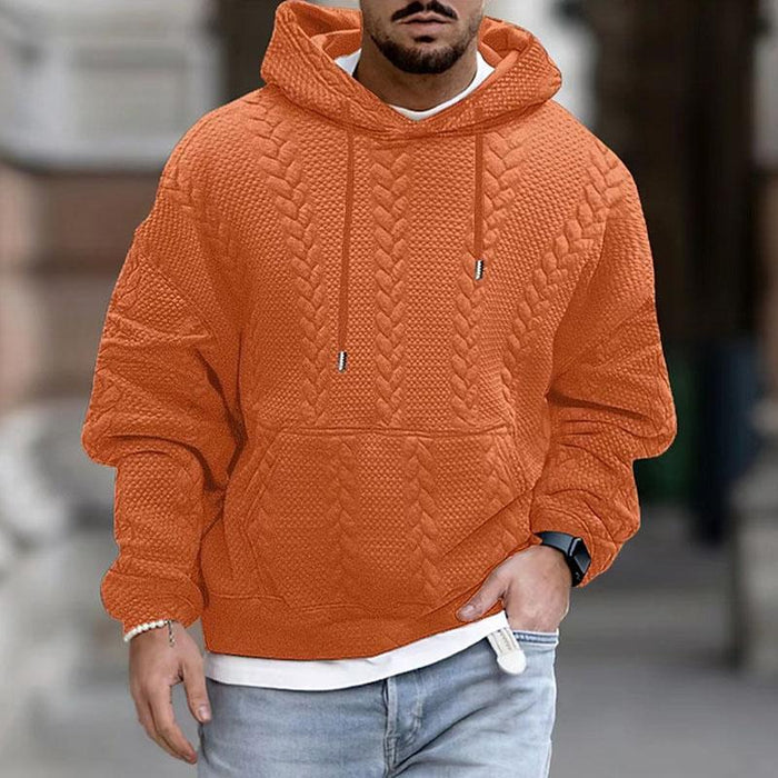 Heath | Men's Textured Pullover Hoodie - Image 3