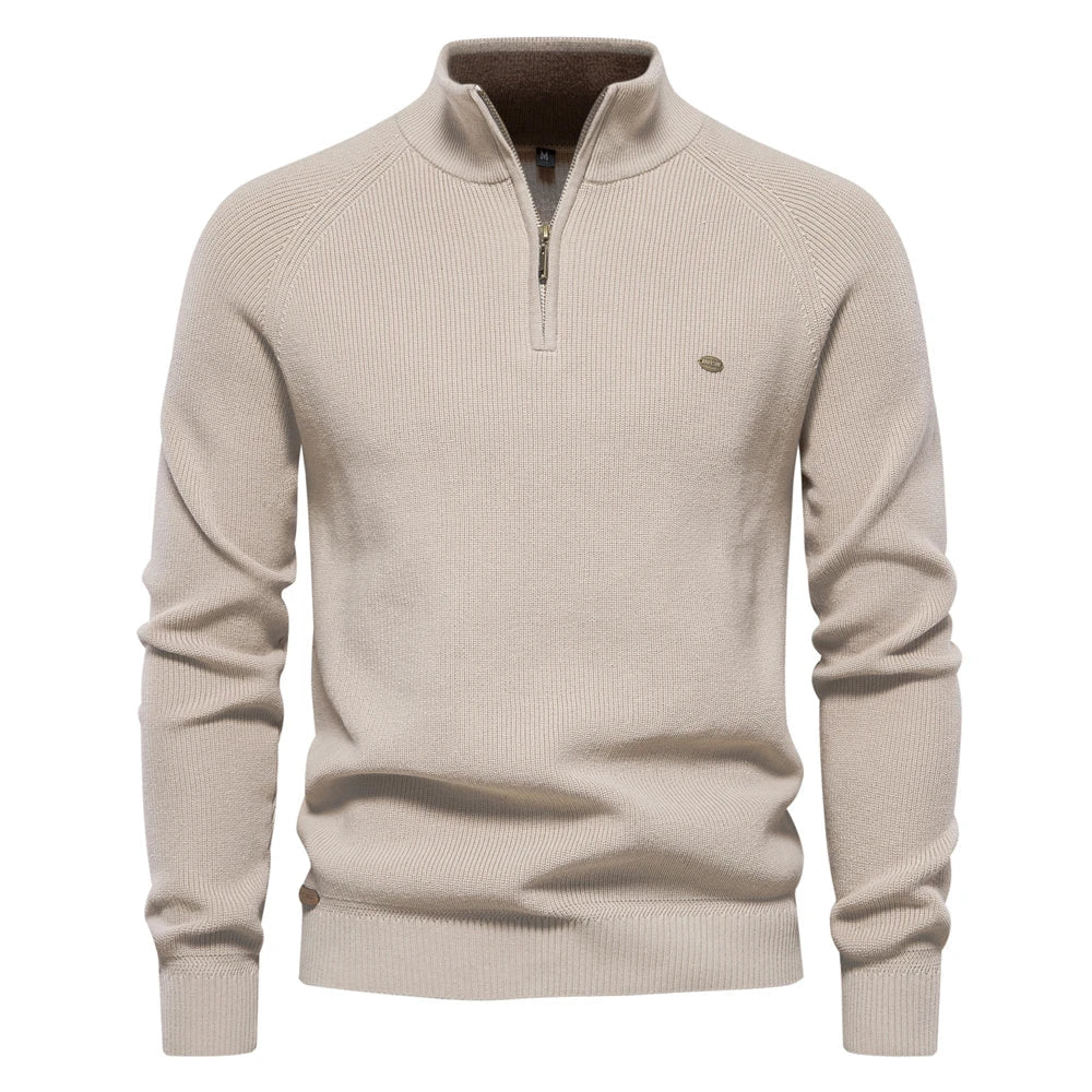 Reggie | Men's Quarter-Zip Slim Fit Sweater - Image 2