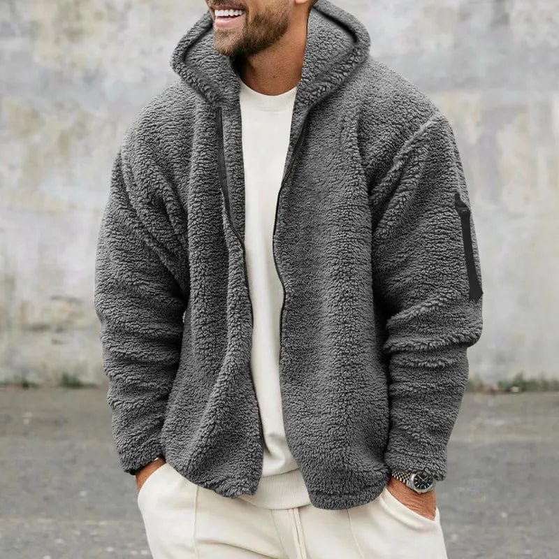 Anthony | Men's Hooded Sherpa Jacket - Image 6