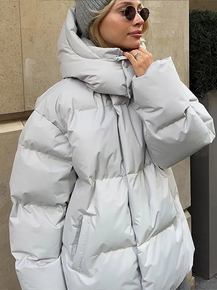 Robin | Women's Oversized Puffer Jacket - Image 6