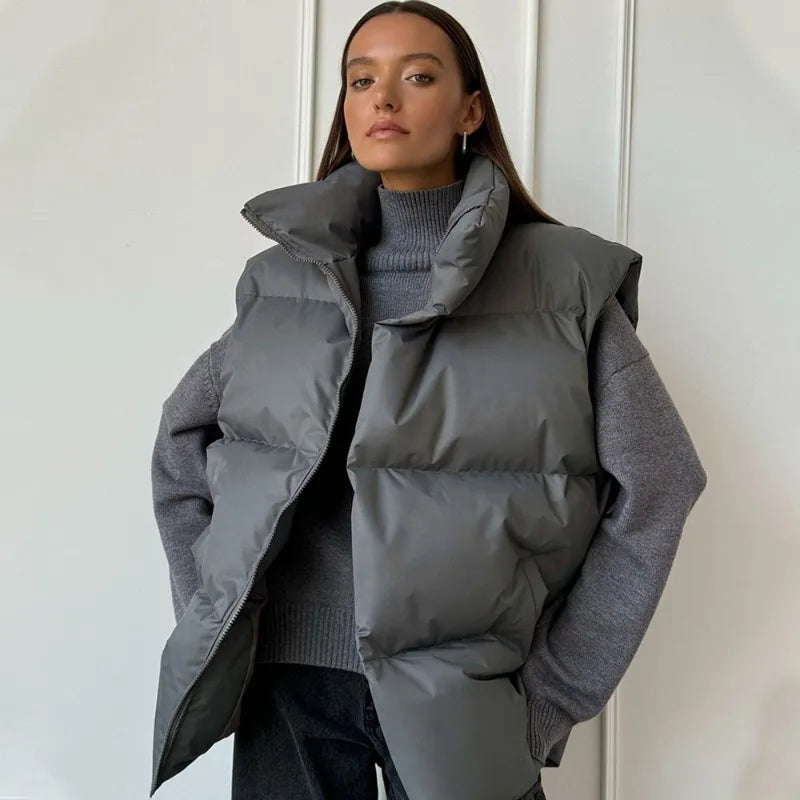 Alice | Women's Padded Quilted Puffer Vest - Image 4