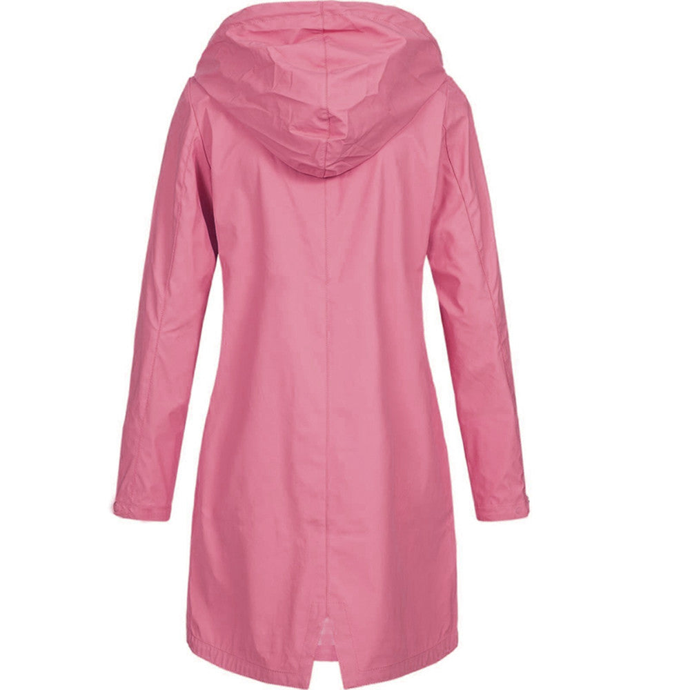 Zara | Women's Hooded Long Coat - Image 5