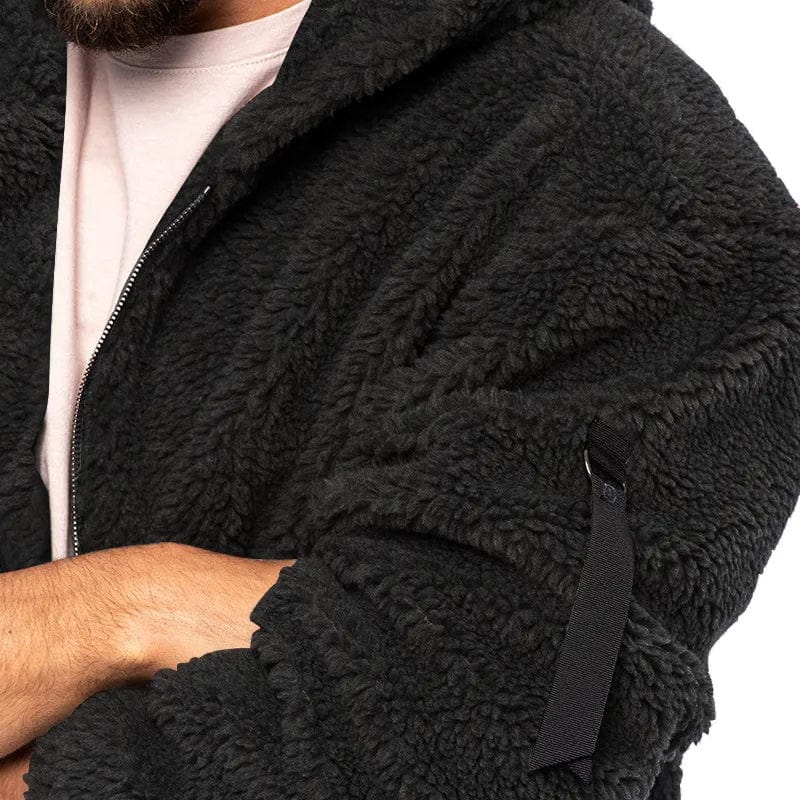 Anthony | Men's Hooded Sherpa Jacket - Image 15