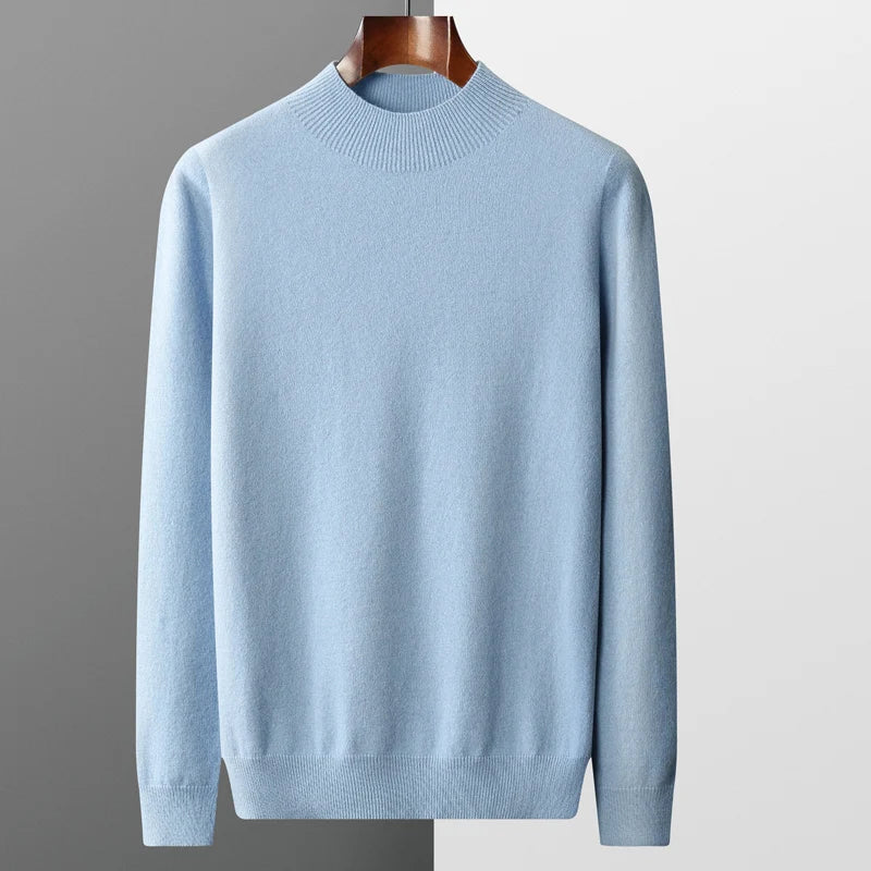 Tom | Men's Mock Neck Long Sleeve Sweater - Image 3