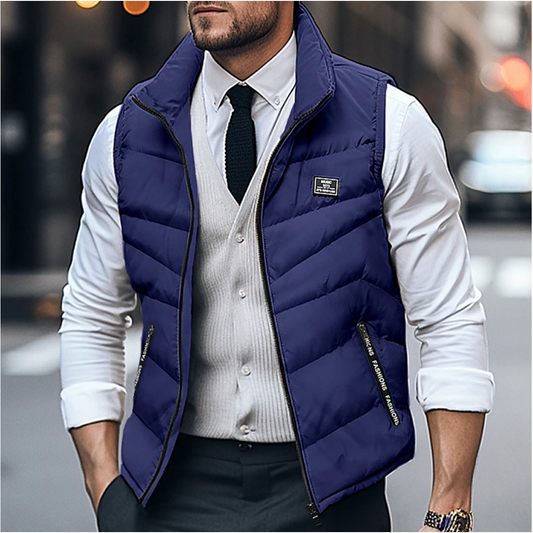 David | Men's Quilted Puffer Vest - Image 1