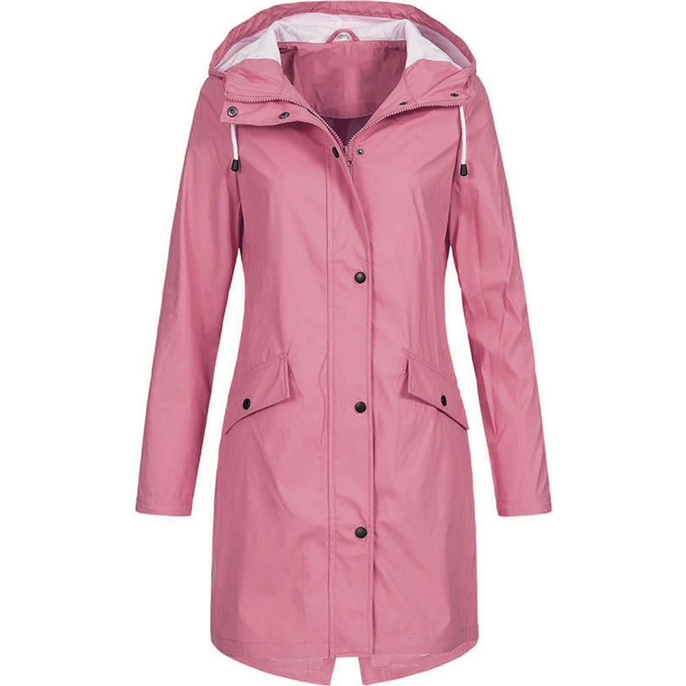 Zara | Women's Hooded Long Coat - Image 10