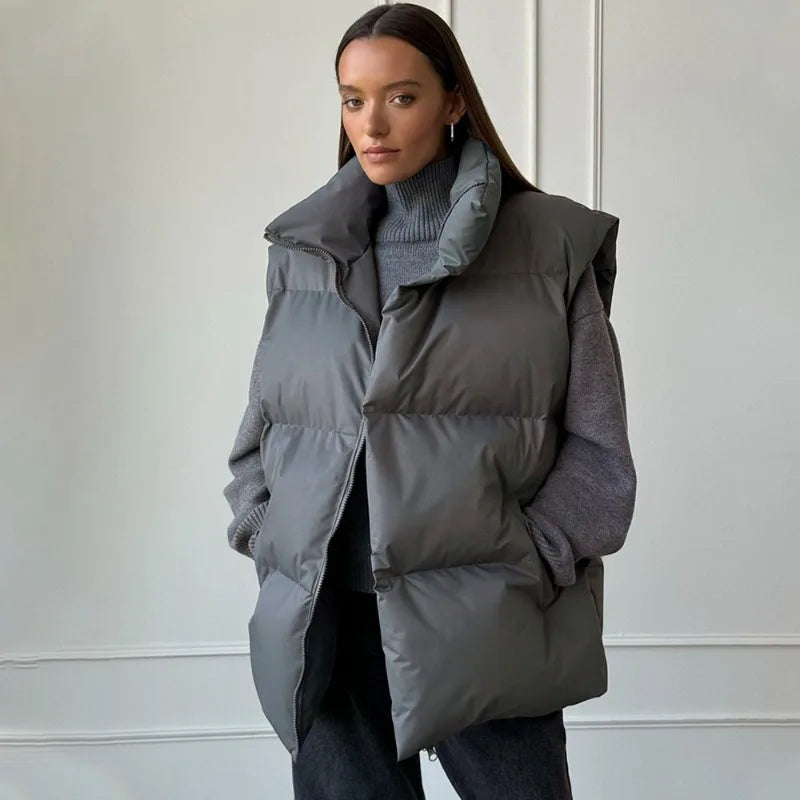 Alice | Women's Padded Quilted Puffer Vest - Image 3