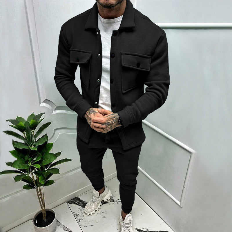 Luther | Men's Button-Down Shirt Jacket Two-Piece Set - Image 2