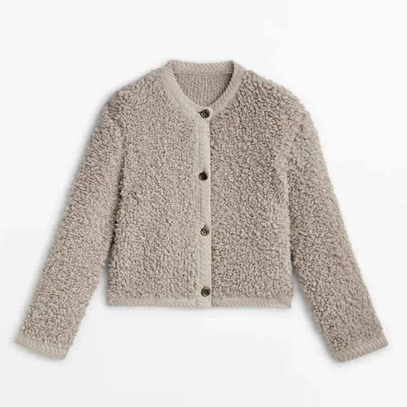 Shannon | Women's Button-Front Textured Coat - Image 6