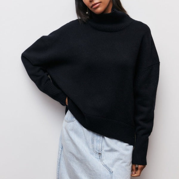 Stephanie | Women's Oversized Turtleneck Sweater - Image 7