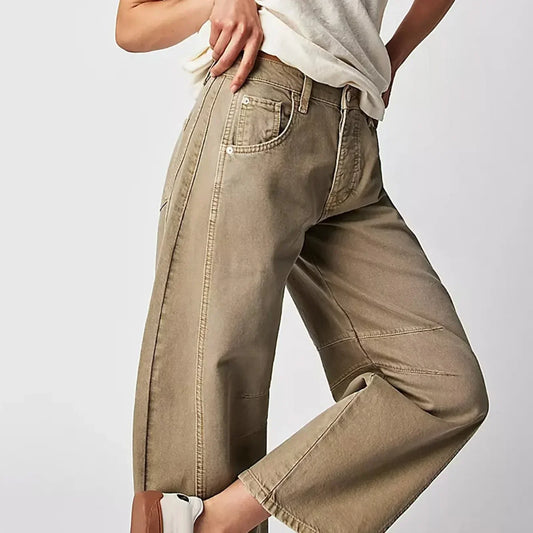 Alyssa | Women's High-Waisted Wide Leg Pants - Image 1