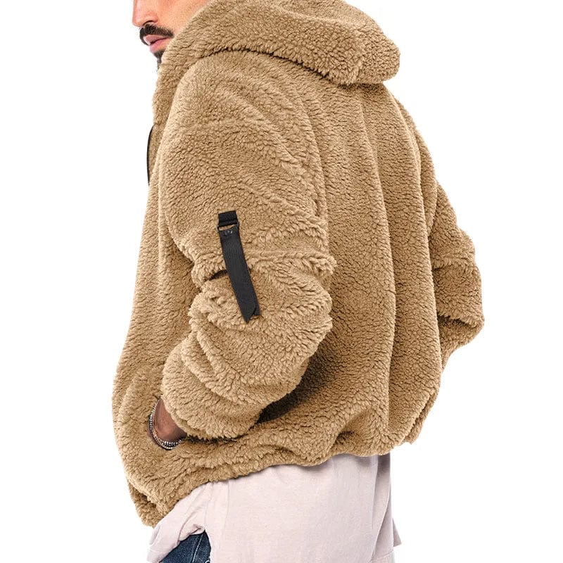 Anthony | Men's Hooded Sherpa Jacket - Image 4