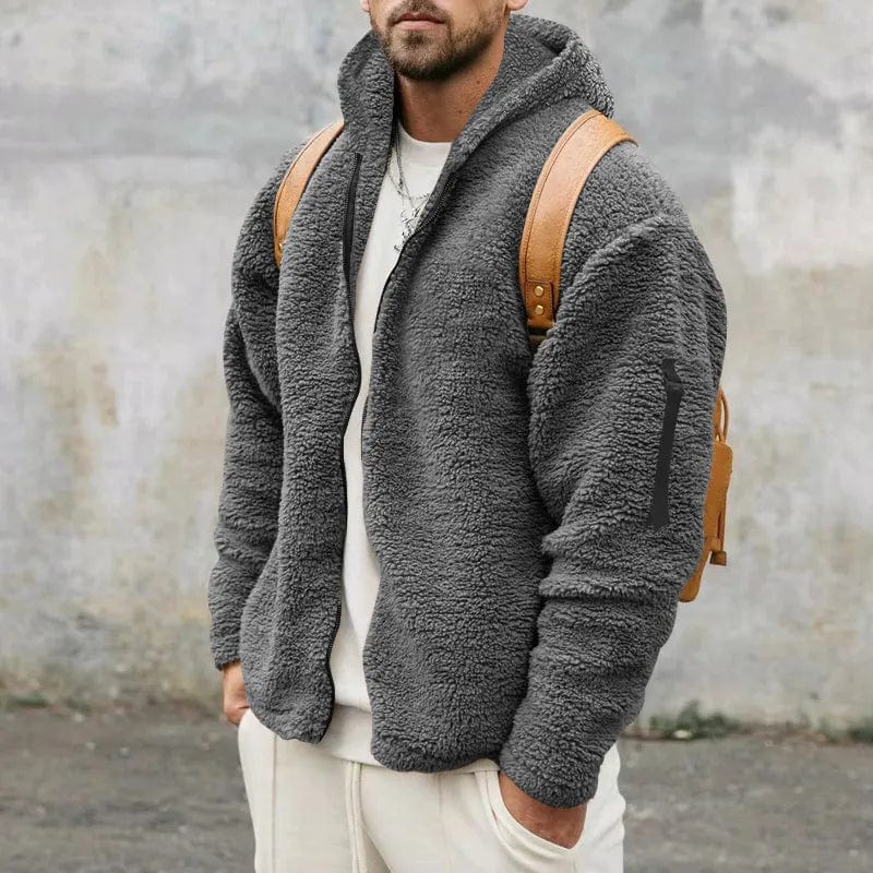 Anthony | Men's Hooded Sherpa Jacket - Image 7