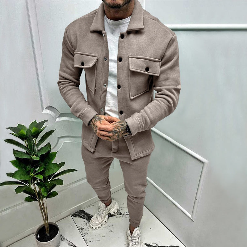 Luther | Men's Button-Down Shirt Jacket Two-Piece Set - Image 4